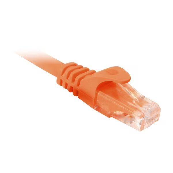 Cat6 Utp 550Mhz Snagless Molded Patch Cord - 5 Ft, Orange, Quest Technology International, Mfr#: NPC-6405